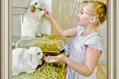 Ольга Симонова «Девочка с кроликами»